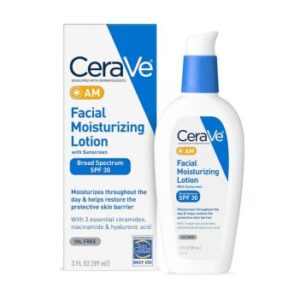 CeraVe-AM-Facial-Moisturizing-Lotion-SPF-30-Oil-Free-Face-Moisturizer-with-Sunscreen-Non-Comedogenic-3-Ounce.